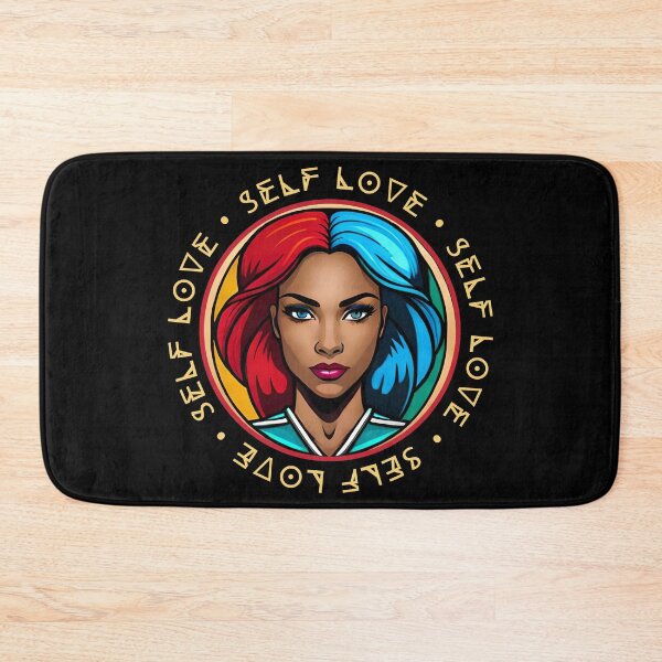 Item preview, Superhero Woman Yellow Self Love Mantra Red & Blue designed and sold by Melan Designs.