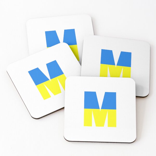 Item preview, Ukraine Letter Design M designed and sold by iNeedLetters.
