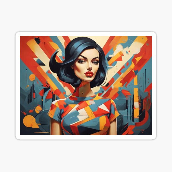 Item preview, Artwork of t-shirt graphic design cubism designed and sold by Nikola1818.