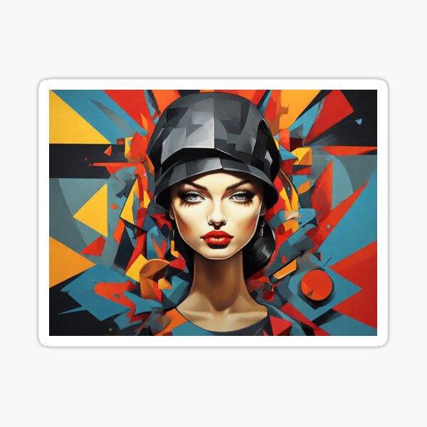 Item preview, Artwork of t-shirt graphic design cubism designed and sold by Nikola1818.