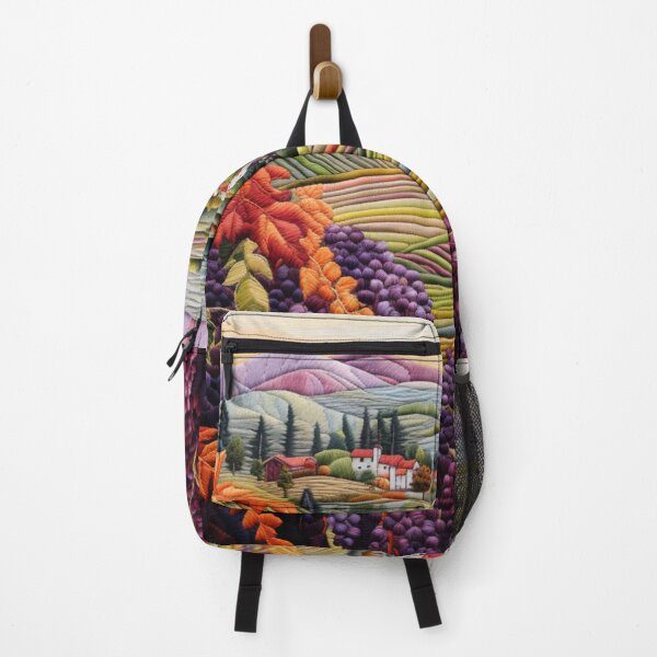 Item preview, Italian Vineyard In Embroidery Printed Art designed and sold by NDMDesignStudio.