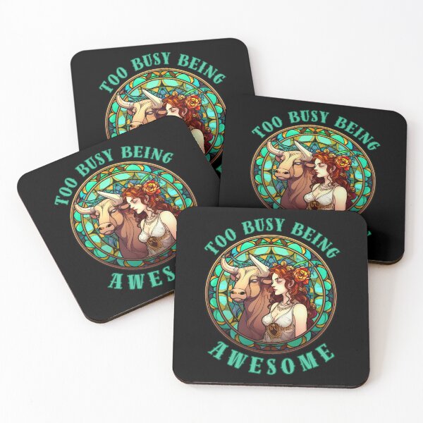 Item preview, Too Busy Being Awesome. taurus horoscope designed and sold by ZodiacWonders.