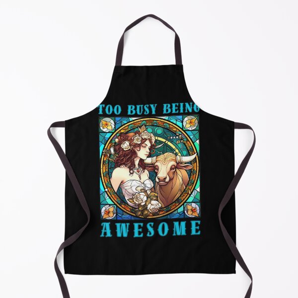 Item preview, Too Busy Being Awesome. taurus astrological sign designed and sold by ZodiacWonders.