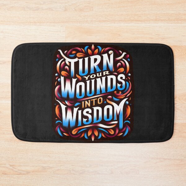Item preview, Turn your wounds into wisdom, typography designed and sold by maxmaj.