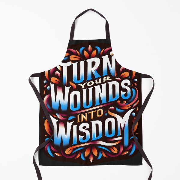 Item preview, Turn your wounds into wisdom, typography designed and sold by maxmaj.