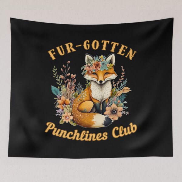 Item preview, Fur-gotten Punchlines Club. fox lover designed and sold by FoxVibes.