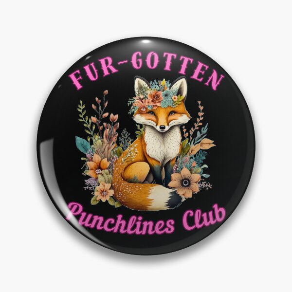 Item preview, Fur-gotten Punchlines Club. cool fox designed and sold by FoxVibes.