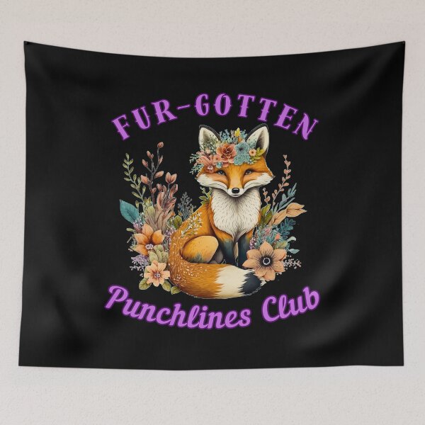 Item preview, Fur-gotten Punchlines Club. realistic fox designed and sold by FoxVibes.