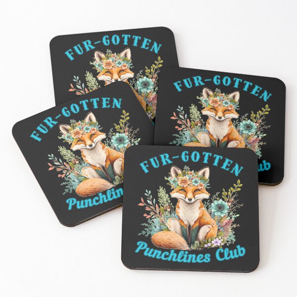 Item preview, Fur-gotten Punchlines Club. vintage fox designed and sold by FoxVibes.