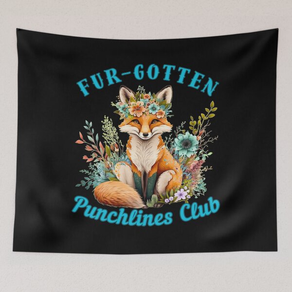 Item preview, Fur-gotten Punchlines Club. vintage fox designed and sold by FoxVibes.