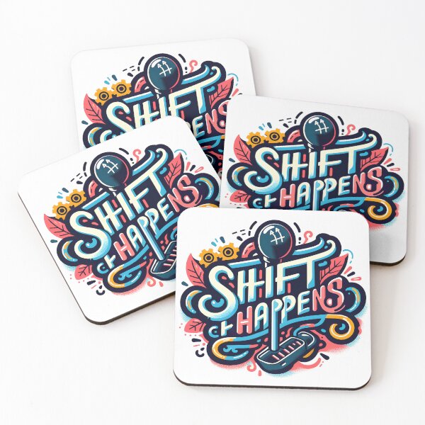 Item preview, Shift Happens, typography designed and sold by maxmaj.