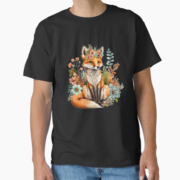 Flower Fox Classic T-Shirt