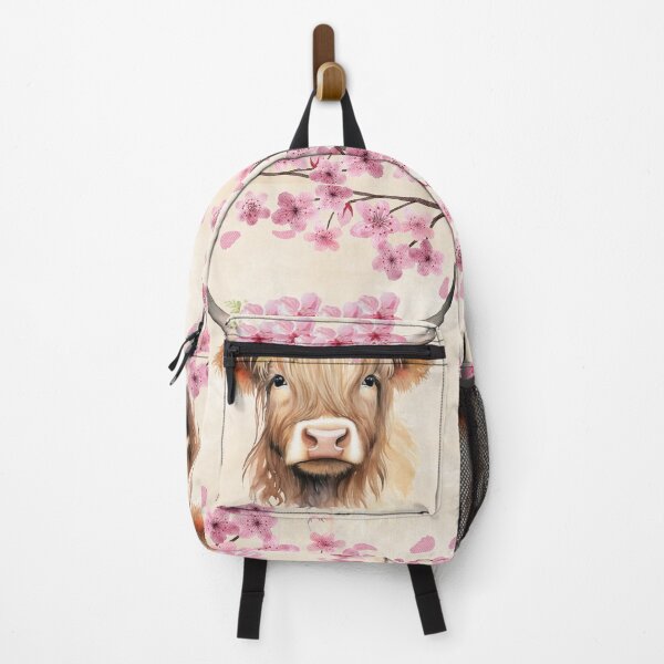 Item preview, Highland Cow Cherry Blossom designed and sold by Pixiejim.