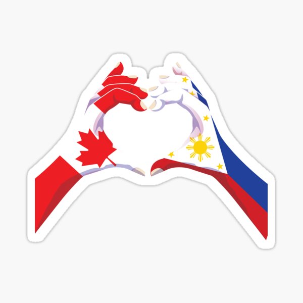 Item preview, Filipino Philippines Canadian Canada Love Heart Peace designed and sold by FlagX.