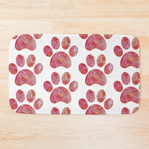 Item preview, Red Marble Paw Print  designed and sold by KingExpressions.