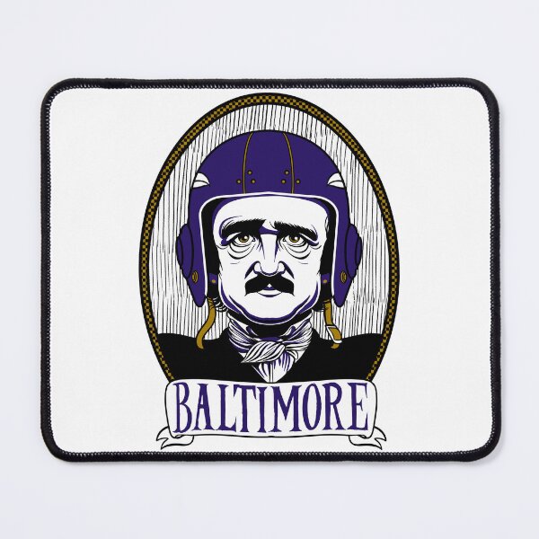 Item preview, Baltimore Ravin' - Edgar Allan Poe Ravens Baltimore Football T-shirt designed and sold by fuzzytooth.