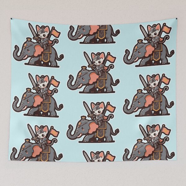 Item preview, Majestic Pachyderm Paladin: Sphynx Cat Knight designed and sold by DokiDoki-Design.