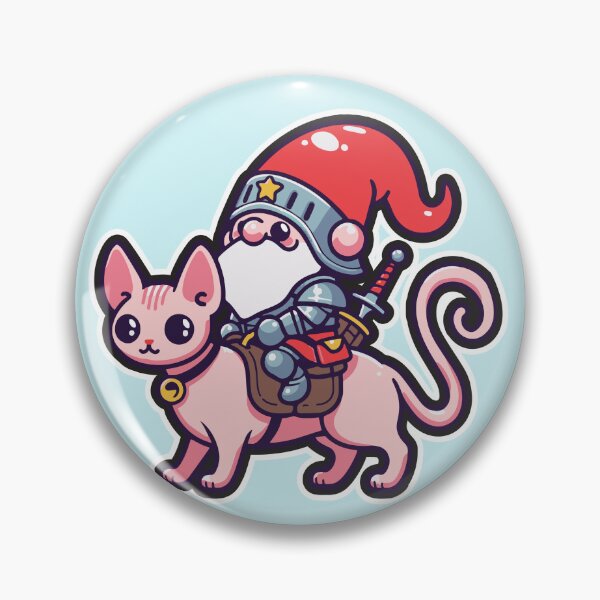 Item preview, Whiskered Warrior: Gnome Knight's Sphynx Steed designed and sold by DokiDoki-Design.