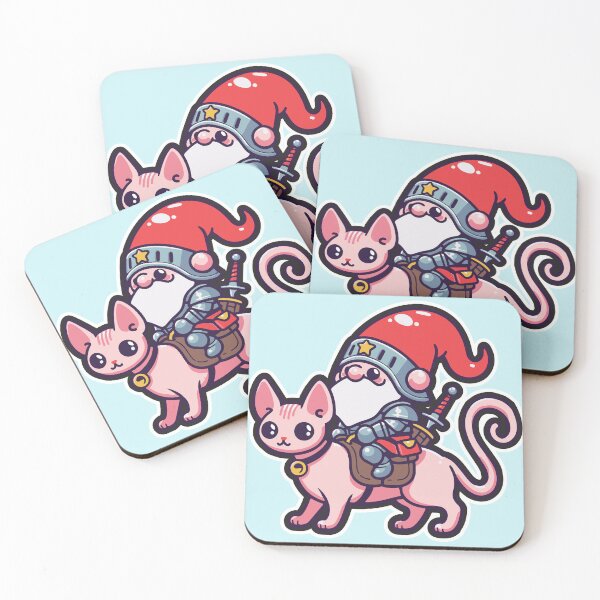 Item preview, Whiskered Warrior: Gnome Knight's Sphynx Steed designed and sold by DokiDoki-Design.