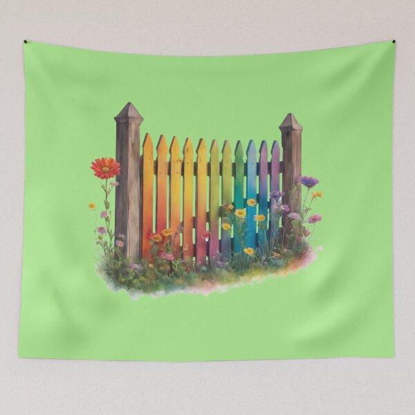 Item preview, Picket Fence-rainbow colours designed and sold by Andykinoz.