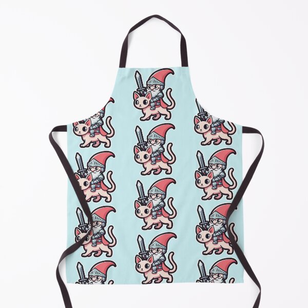 Item preview, Valiant Gnome Knight: Sphynx Cat Charge designed and sold by DokiDoki-Design.