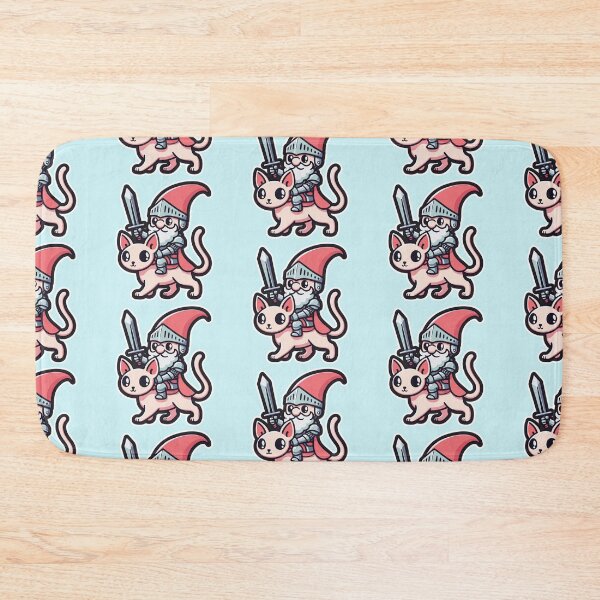 Item preview, Valiant Gnome Knight: Sphynx Cat Charge designed and sold by DokiDoki-Design.