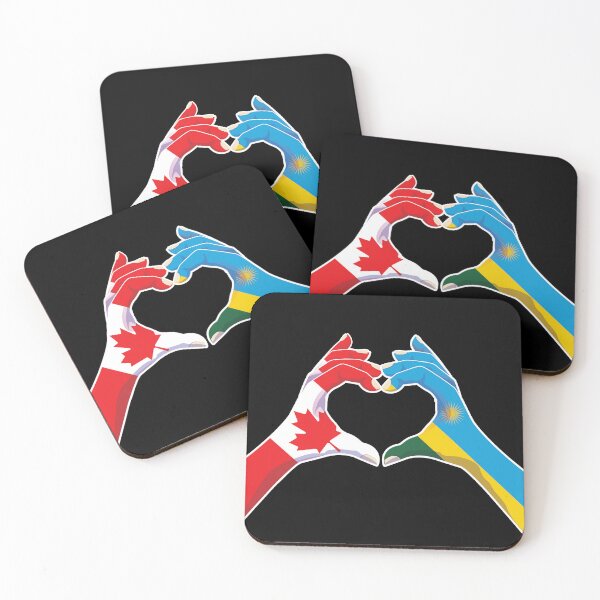 Item preview, Rwanda Rwandan Rwandese Canadian Canada Love Heart Peace designed and sold by FlagX.