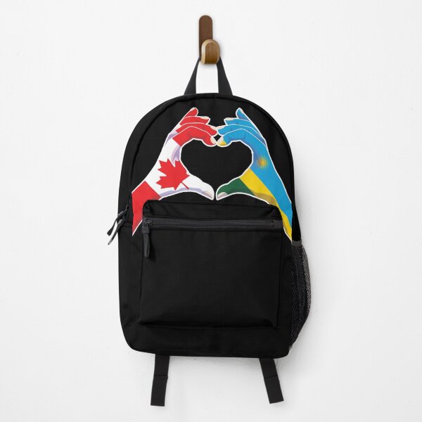 Item preview, Rwanda Rwandan Rwandese Canadian Canada Love Heart Peace designed and sold by FlagX.