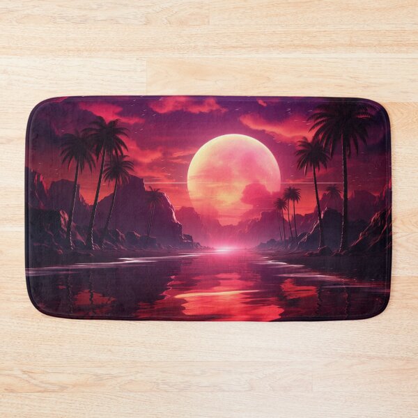 Item preview, Synthwave Palms Paradise: Electric Horizon Atmosphere designed and sold by Mullet Monkey.