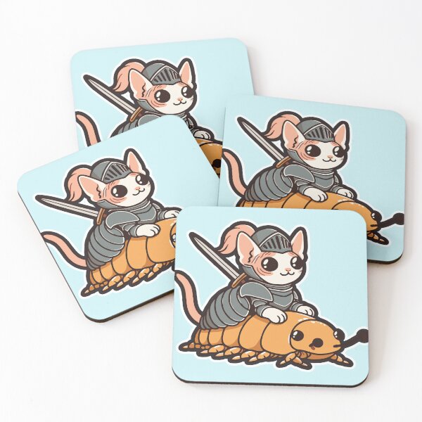 Item preview,  Tiny Knight Sphynx Cat on a Bug Steed designed and sold by DokiDoki-Design.