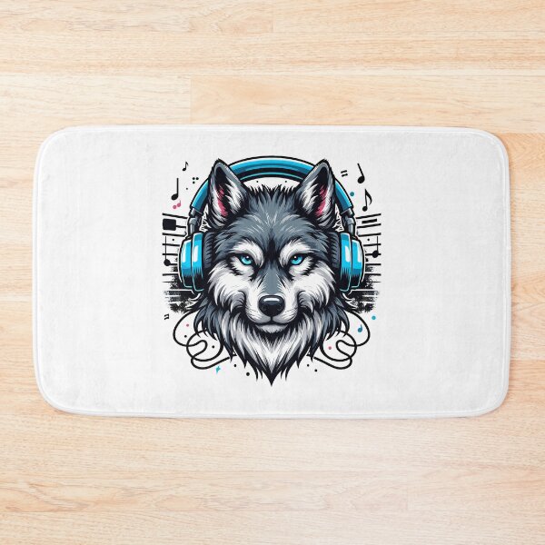Item preview, Wolf With Headphones designed and sold by Designowner.