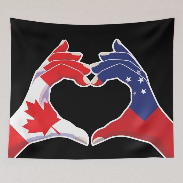 Item preview, Samoa Samoan Canada Canadian Love Heart Peace designed and sold by FlagX.