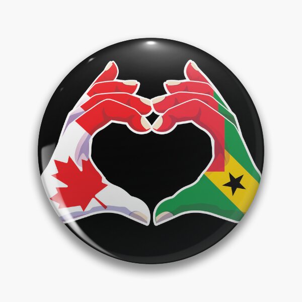 Item preview, Sao Tome and Principe Sao Tomean Canada Canadian Love Heart Peace designed and sold by FlagX.