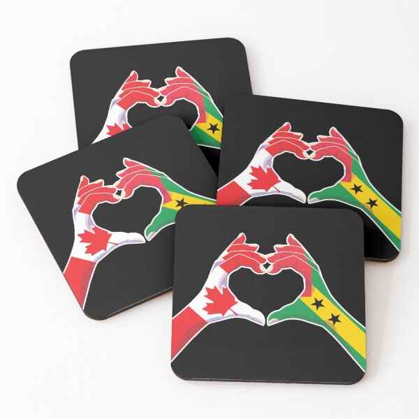 Item preview, Sao Tome and Principe Sao Tomean Canada Canadian Love Heart Peace designed and sold by FlagX.