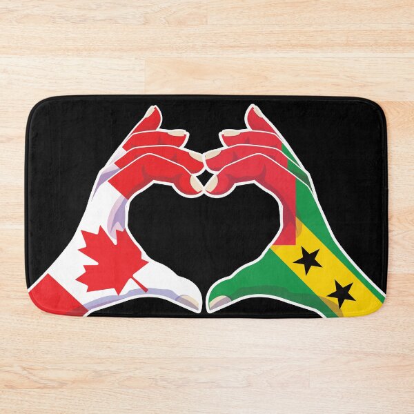 Item preview, Sao Tome and Principe Sao Tomean Canada Canadian Love Heart Peace designed and sold by FlagX.