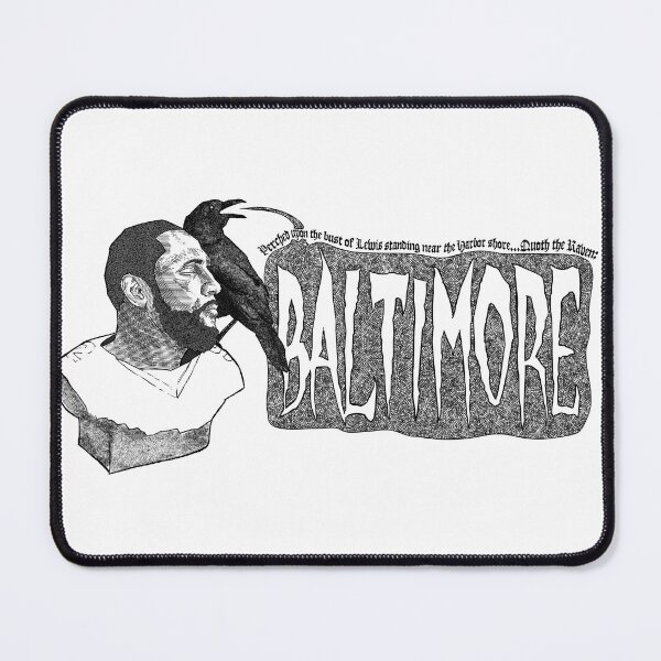 Item preview, Perched upon a bust of Lewis, Quoth the Raven BALTIMORE designed and sold by fuzzytooth.
