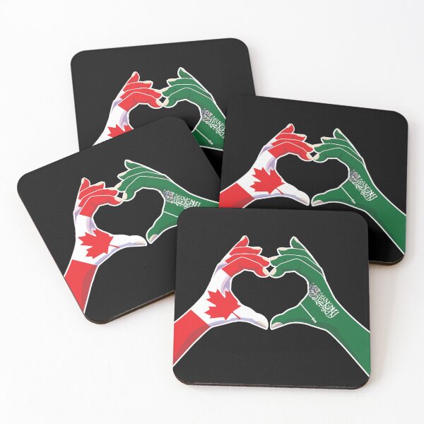 Item preview, Saudi Arabia Saudi Arabian Canadian Canada Love Heart Peace designed and sold by FlagX.