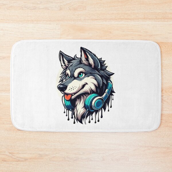 Item preview, Wolf With Headphones designed and sold by Designowner.