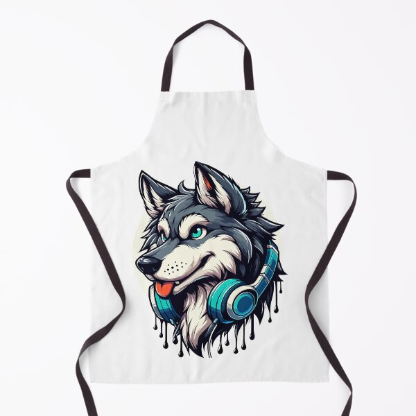 Artikelvorschau, Wolf mit Kopfhörern entworfen und verkauft von Designowner.