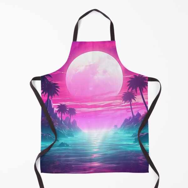Item preview, Vaporwave Oasis: Neon Twilight Lagoon Ambiance designed and sold by Mullet Monkey.
