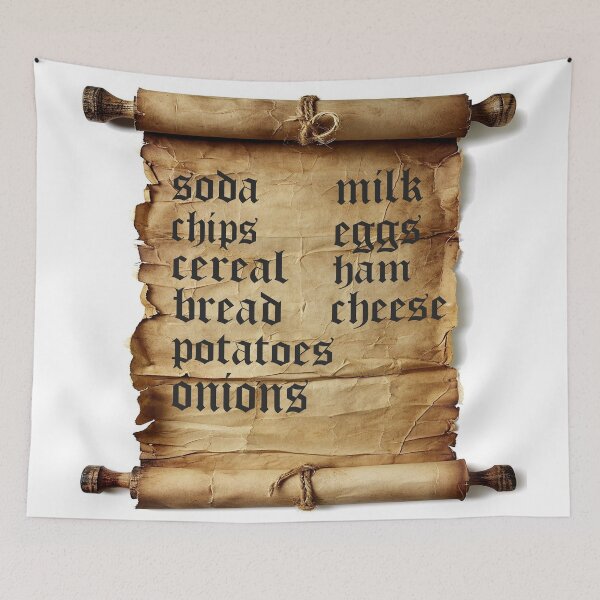 Item preview, Ye Olde Shopping List designed and sold by Surreallytee.