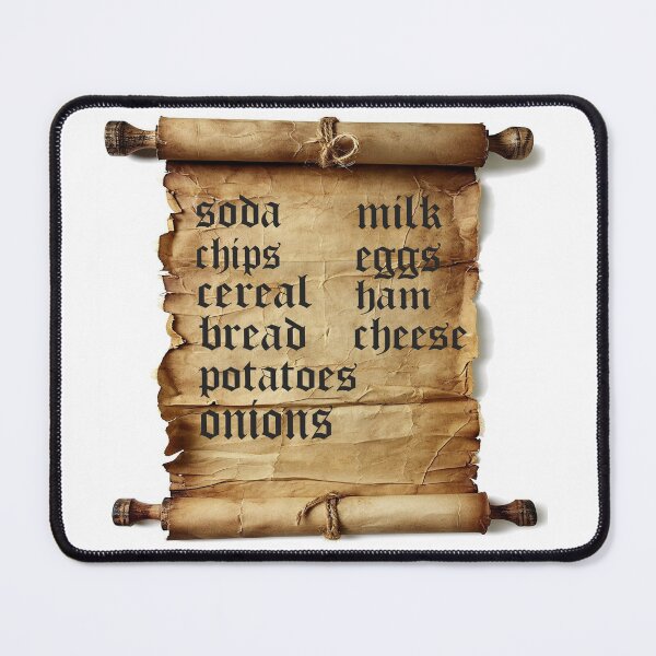 Item preview, Ye Olde Shopping List designed and sold by Surreallytee.