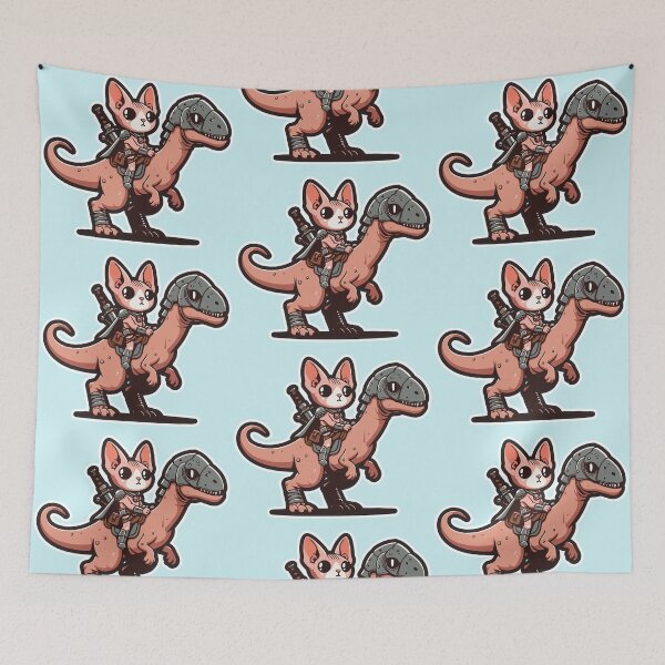 Item preview, Medieval Mischief: Armored Sphynx on Raptor designed and sold by DokiDoki-Design.