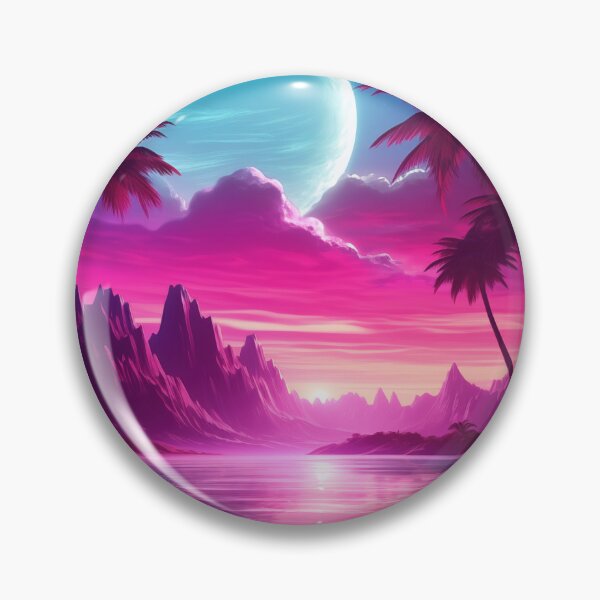 Item preview, Tropical Luminescence: Retro Wave Refuge Atmosphere designed and sold by Mullet Monkey.