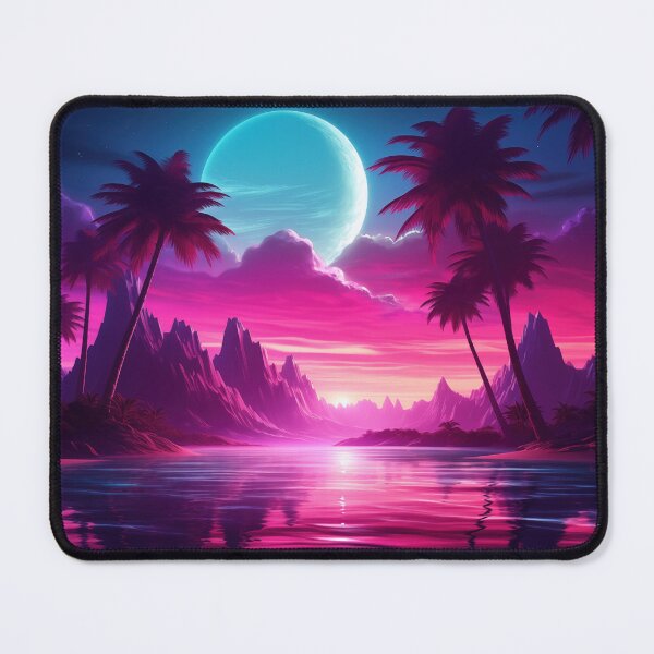 Item preview, Tropical Luminescence: Retro Wave Refuge Atmosphere designed and sold by Mullet Monkey.