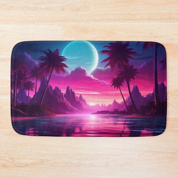 Item preview, Tropical Luminescence: Retro Wave Refuge Atmosphere designed and sold by Mullet Monkey.