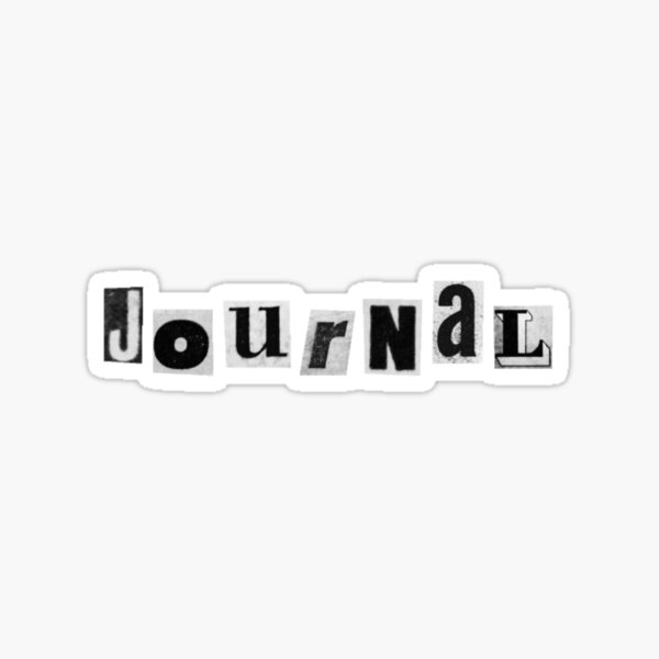 Item preview, journal cutout letters designed and sold by Samantha Flores.