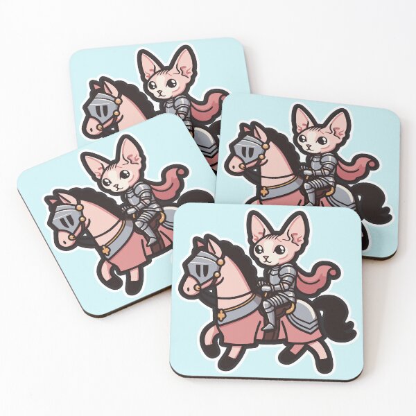 Item preview, Valiant Sphynx: The Armored Cat Knight designed and sold by DokiDoki-Design.