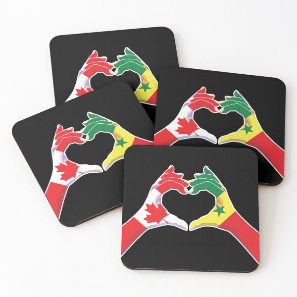 Item preview, Senegal Senegalese Canadian Canada Love Heart Peace designed and sold by FlagX.