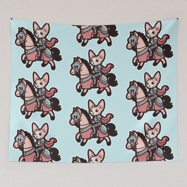 Item preview, Valiant Sphynx: The Armored Cat Knight designed and sold by DokiDoki-Design.